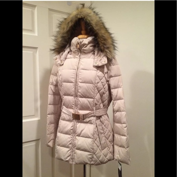 jones new york hooded down jacket